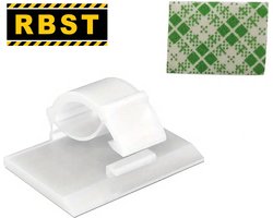 RBST Zelfklevende Kabel Organiser - Wit - Sterk - 50 stuks
