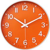 YONO Horloge Murale Moderne - Klok Silencieuse - 30 cm - Oranje