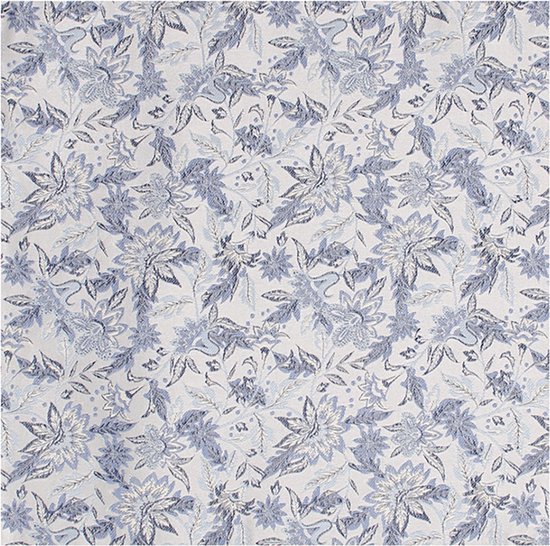 TRESANTI | CROTONE I Pochette fleurie en soie | Bleu ciel