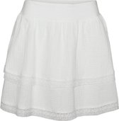 Vero Moda Rok Vmnatali Hw Short Lace Skirt Wvn Ga 10303631 Snow White Dames Maat - XS