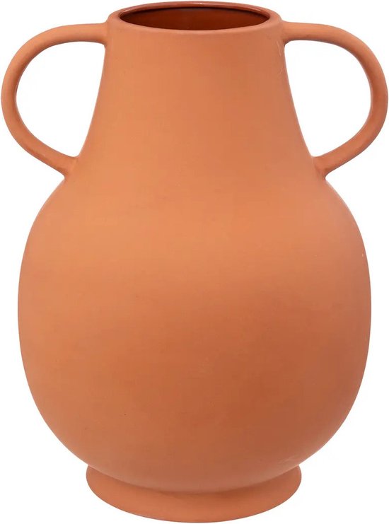 Atmosphera Flower Vase Lisboa - rouge brique - terre cuite - D23 x H33 cm - vase cruche - Ambiance méditerranéenne