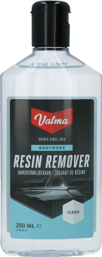 Valma Resin Remover – Krachtige harsverwijderaar – Voor glas, kunststof en lakwerk - Snel, veilig & effectief - Eenvoudig in Gebruik - 250ml