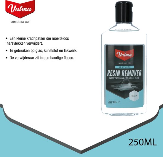Valma Resin Remover - Krachtige harsverwijderaar - Voor glas, kunststof en lakwerk - Snel, veilig & effectief - Eenvoudig in Gebruik - 250ml van Valma — afbeelding 5