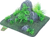 Boon Aqua Deco roche paysagère avec centre végétal, 24x12 cm.