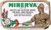 Minerva Tonijn met groente in pikante olijfolie 120 gram