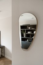 Indore Home - Spiegel Roosie- organische vorm - asymmetrisch - wandspiegel - 80cm - goud