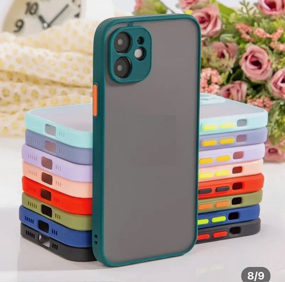 iPhone 14 pro hoesje Bellezza ed Eleganza donker groen