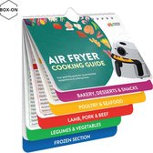 Air Fryer magnetische spiekbriefje set - BOX-ON - kooktijdgrafieken - Receptenboekje - Tempratuur en kooktijd gids