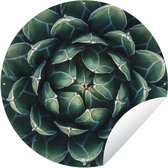 Tuincirkel Een groene bloemdessin - 150x150 cm - Ronde Tuinposter - Buiten