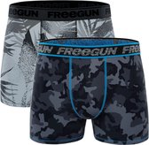 Freegun heren boxershorts katoen | 2-pack | MAAT XL | Duo Palm/army