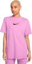 Nike Midi Swoosh-T-shirt-Dames-Roze-Maat XS