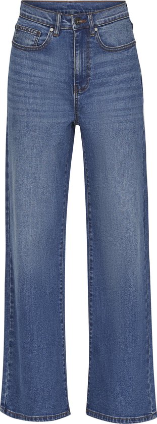 SISTERS POINT Owi-w.je8 Dames Jeans - Mid blue wash - Maat XL