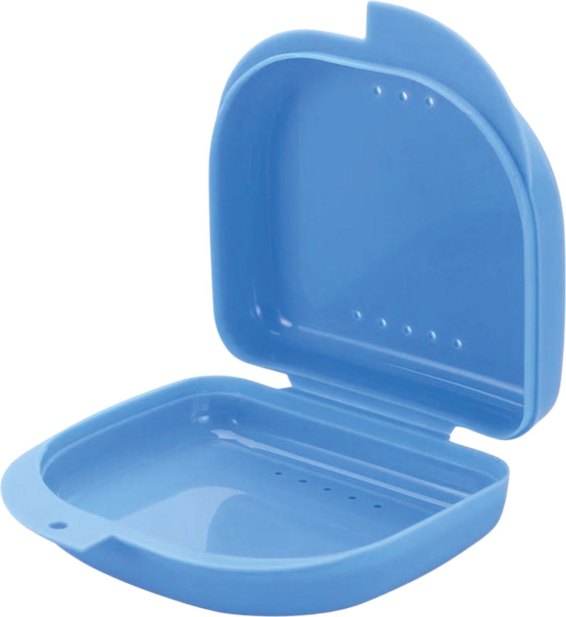 Gebitsbakje - Beugelbakje - Blauw - Voor - Beugel - Kunstgebit - Prothese - Beugelbakje - Beugeldoosje - Bakje - Gebittenbakje