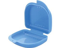 Gebitsbakje - Beugelbakje - Blauw - Voor - Beugel - Kunstgebit - Prothese - Beugelbakje - Beugeldoosje - Bakje - Gebittenbakje