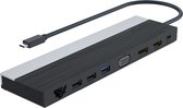 DLH DY-TU4409 notebook dock & poortreplicator Docking USB 3.2 Gen 1 (3.1 Gen 1) Type-C Zwart