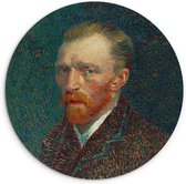 WallCircle - Wandcirkel ⌀ 30 - Kunst - Van Gogh - Oude meesters - Zelfportret - Ronde schilderijen woonkamer - Wandbord rond - Muurdecoratie cirkel - Kamer decoratie binnen - Wanddecoratie muurcirkel - Woonaccessoires