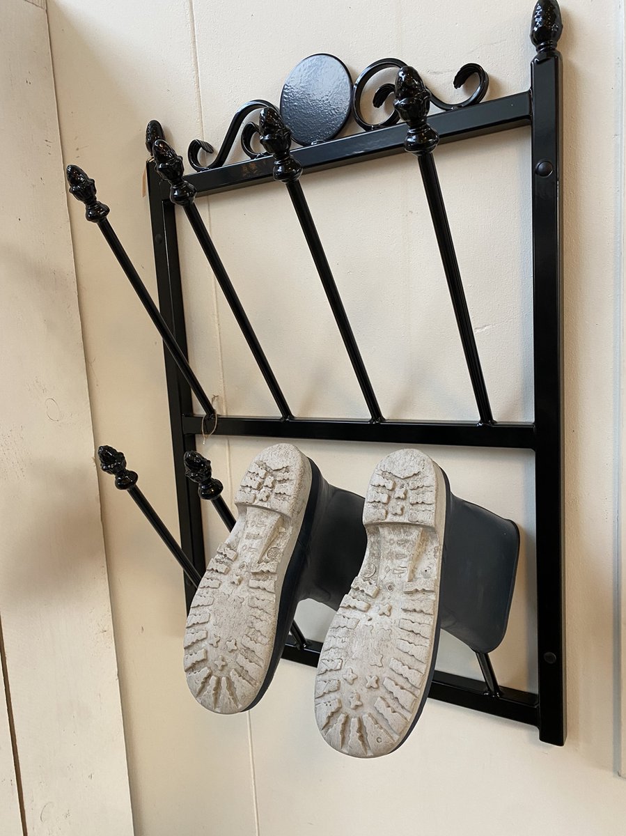 Laarzenrek wandbevestiging Grachtengroen