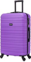 Valise de voyage BlockTravel M à roulettes amovibles 74 litres - serrure TSA intégrée - légère - violet