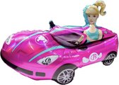 Barbie folieballon auto 80 cm - Roze - Feest - Prinses - Ballon