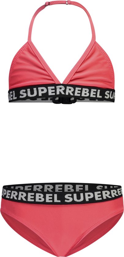 SuperRebel R401-5002 Meisjes Bikini - Psycho red - Maat 10-140