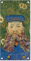 Tuinposter Portret van postbode Joseph Roulin - Vincent van Gogh - 30x60 cm - Tuindoek - Buitenposter