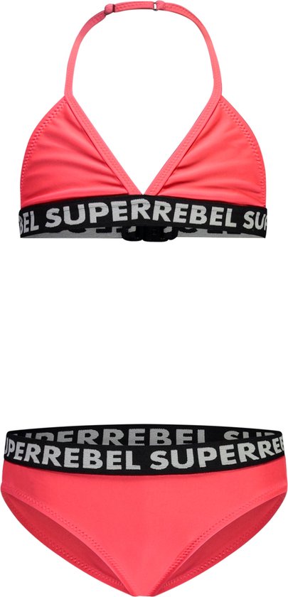 SuperRebel R401-5002 Meisjes Bikini - Psycho red - Maat 14-164