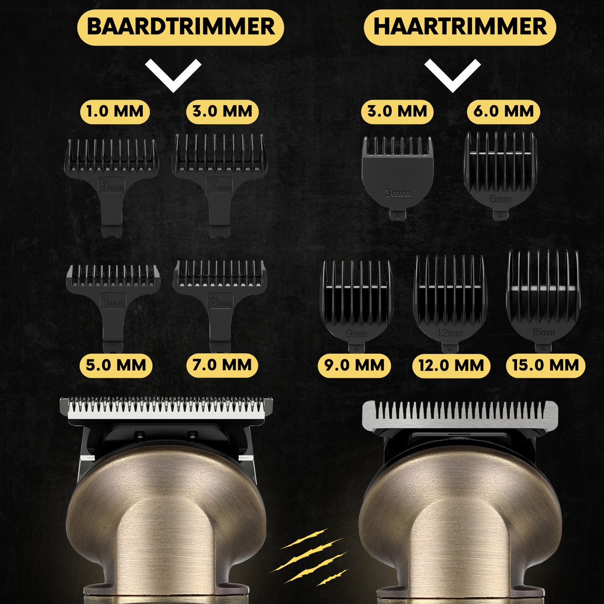 Sansbeauté 8-in-1 Baardtrimmer Mannen - Trimmer voor Baard en Lichaam - 0.5-15MM - Incl. 8 opzetstukken - Waterproof - All in One - Bodygroomer Mannen - Snor Trimmer - Tondeuse Barbe - Beard Trimmer - Trimapparaat - Multigroomer thumbnail 6