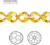 Swarovski Elements, 12 stuks Swarovski ronde kralen, 10mm, sunflower, (5000)