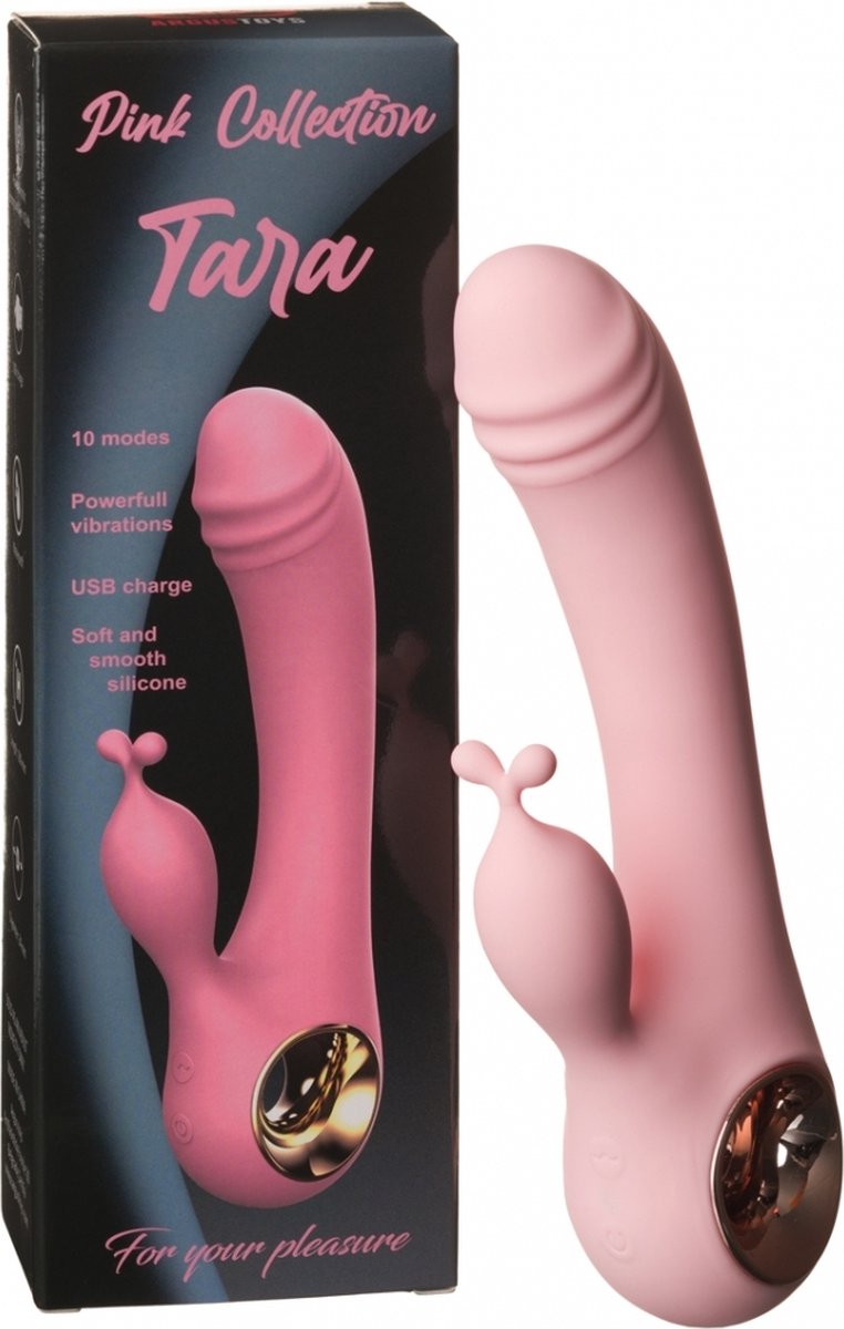 Goedkoopste Argus Tara Roze G Spot & Clit Vibrator - USB Oplaadbaar