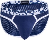 Andrew Christian ALMOST NAKED® SPORTS MESH BRIEF Navy - MAAT S - Heren Ondergoed - Slip voor Man - Mannen Slip