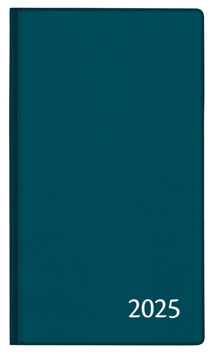 Aurora agenda - 2025 - Visuplan - Week op 2 pagina's - Zakagenda - Geassorteerde kleuren - A6 (90 x 165 mm)