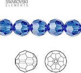 Swarovski Elements, 12 stuks Swarovski ronde kralen, 10mm, sapphire, (5000)