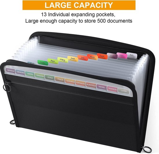 24 stuks documentenvakken, 8 maten, waterdichte