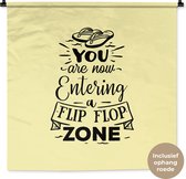 Tapisserie - Tapisserie - Été - Dictons - Jaune - 90x90 cm - Tapisserie