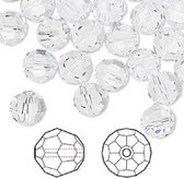 Swarovski Elements, 18 stuks Swarovski ronde kralen, 8mm, clear crystal, (5000)