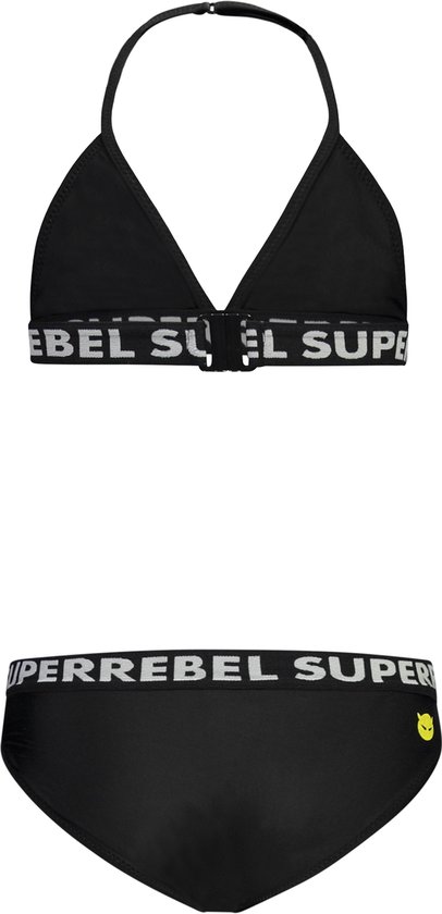 SuperRebel R401-5002 Meisjes Bikini - Black - Maat 14-164