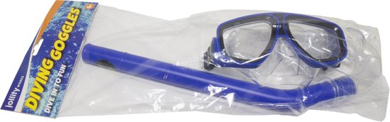 Jolly Outside - Duikbril met Snorkel - Duiken - Brillen - Onderwater - Verstelbaar - Kinderen - Snorkelen - Blauw