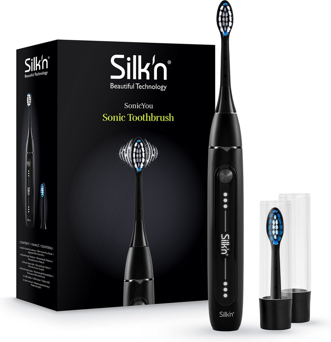 Silk'n SonicYou Volwassene Sonische tandenborstel Zwart