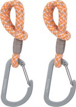 Lässig MIX Stroller Hooks Cord Kinderwagenkoord met haken 2 pcs beige/orange/lavender