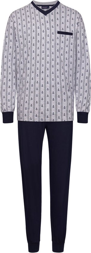 Pastunette Heren Pyjamaset Nautica - Grijs - Maat L