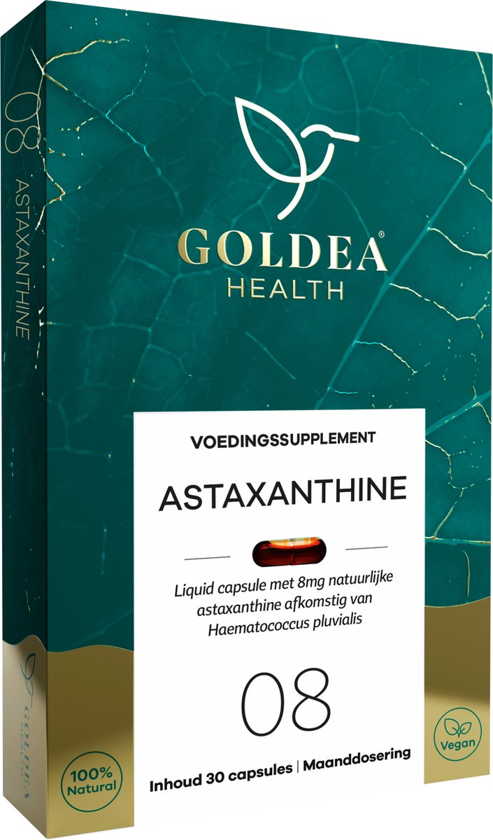 Goedkoopste Goldea Health Astaxanthine - Vegan - Voedingssupplement - 8mg - 30 liquid capsules - Maanddosering