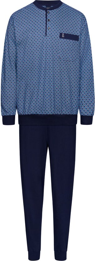 Katoenen heren pyjama van Robson - Blauw - Maat - 50