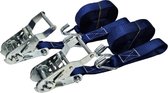 BCF-Products Spanband met ratel - Spanbanden - 6 Meter - 2 Stuks - Blauw