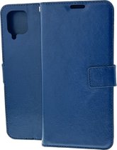 Portemonnee Book Case Hoesje Geschikt voor: Samsung Galaxy A22 4G & M22 donker blauw