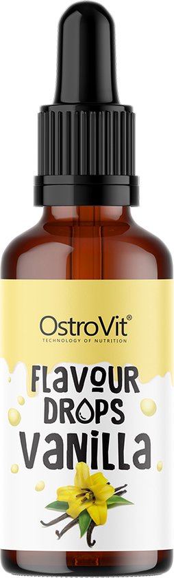 OstroVit - Smaakdruppels - Flavour drops - 30 ml - 916 porties - Smaak (Vanillia) - Geen toegevoegde suiker - No added sugar - Zonder calorieën - Voor kwark, Yoghurt, Koffie, Pannenkoeken, Water, Smoothies en meer!