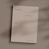 The Daily Checklist - Dagplanner - Volwassenen - Planner - Checklist - Oud roze - Pastel roze