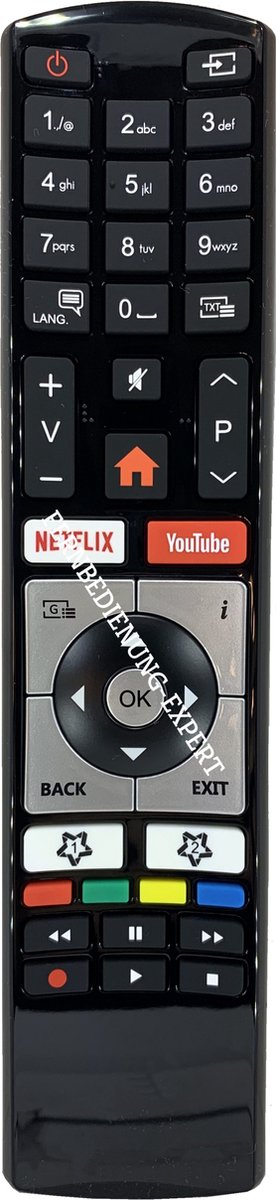 Vervangende Telefunken afstandsbediening SRC-4313