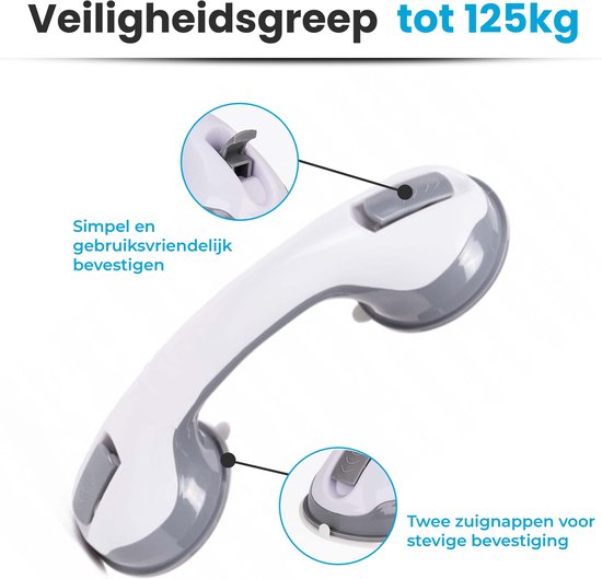 Keeeper mengkom 1,5L met zuignap 20x13cm wit/aqua