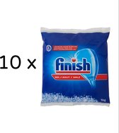 10 x 1 kg Sel pour lave-vaisselle - Facile à utiliser pour une vaisselle d'une propreté éclatante