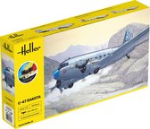 1:72 Heller 35372 C-47 Dakota Plane - Starter Kit Plastic Modelbouwpakket